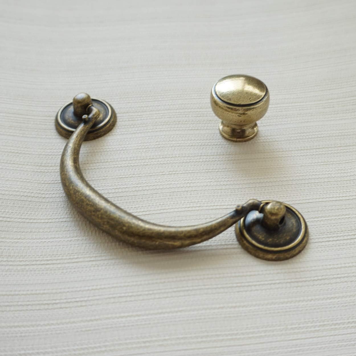 Furniture Hardware Drop Pulls - Antiek Brons Kast Handvatten Vintage Boekenkast