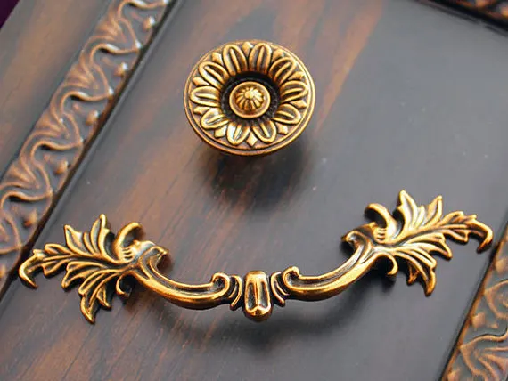 Furniture Hardware Drop Pulls - Vintage lade trekt handgrepen drop trekt