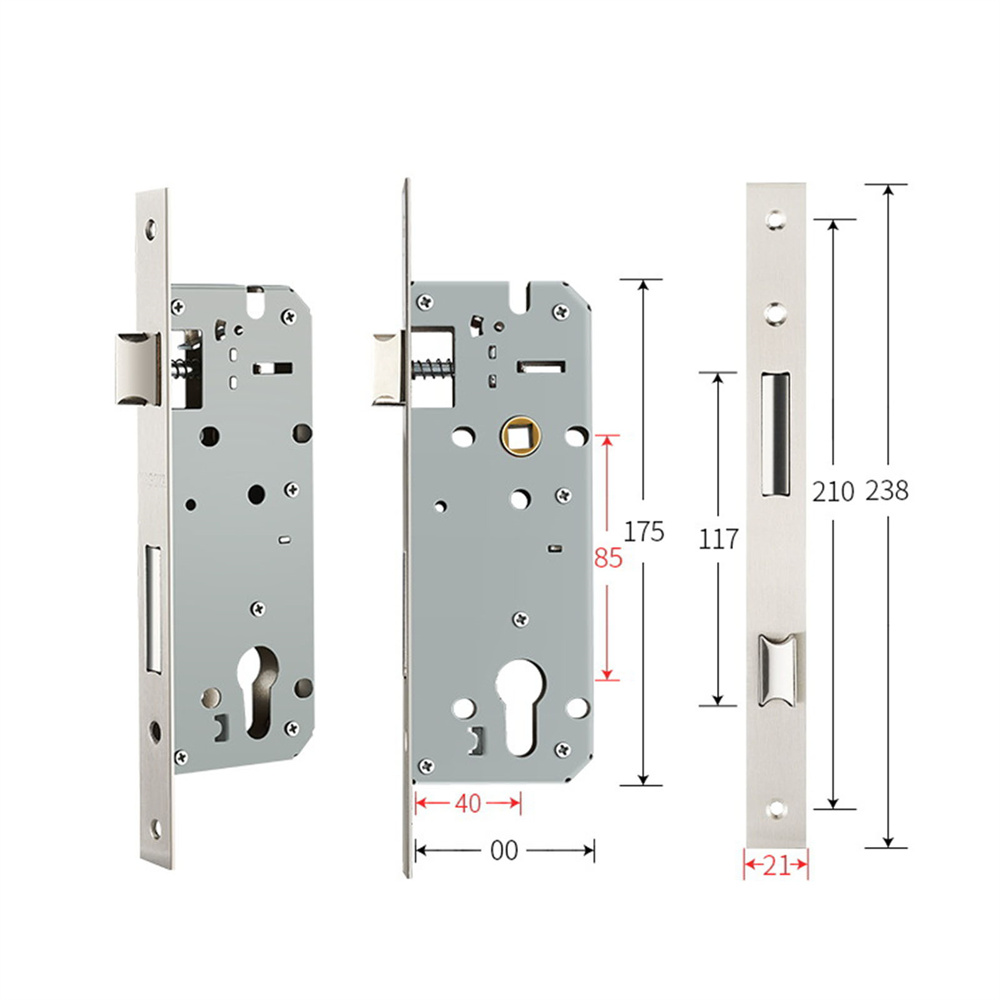 Furniture Hardware Fitting - 1 PCS 8520/8525/8530/8535 Metalen Deurslot Rvs