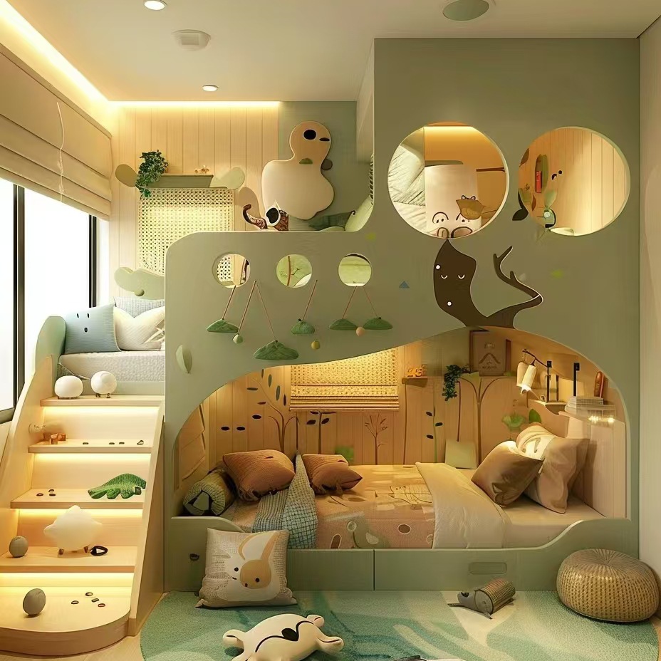 Furniture Hardware Lowes - Massief houten kinderbed, hoog-laag stapelbed, kinderbed