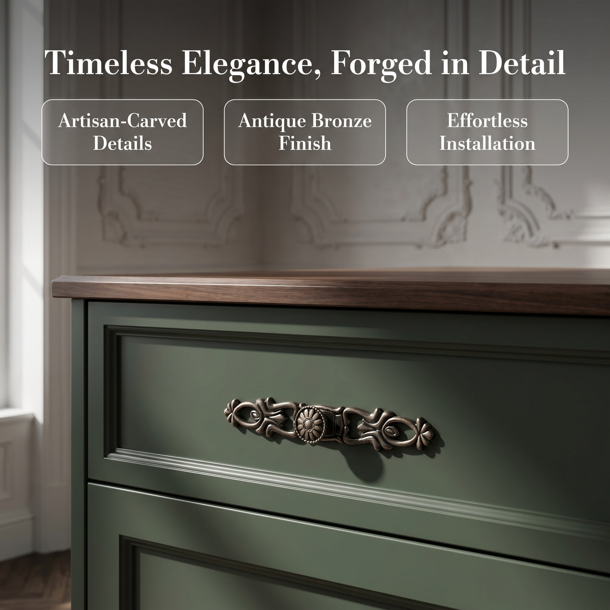2 stuks bronzen ladeklinken, v - Furniture Hardware Drop Pulls recensie en prijs