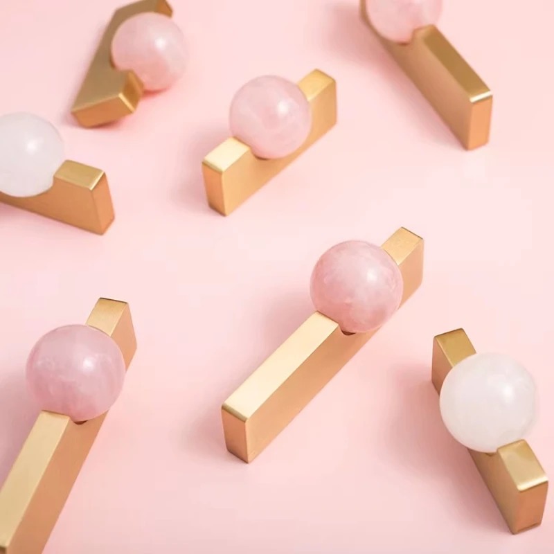 Witte kristallen bol + messing - Furniture Hardware Drop Pulls recensie en prijs