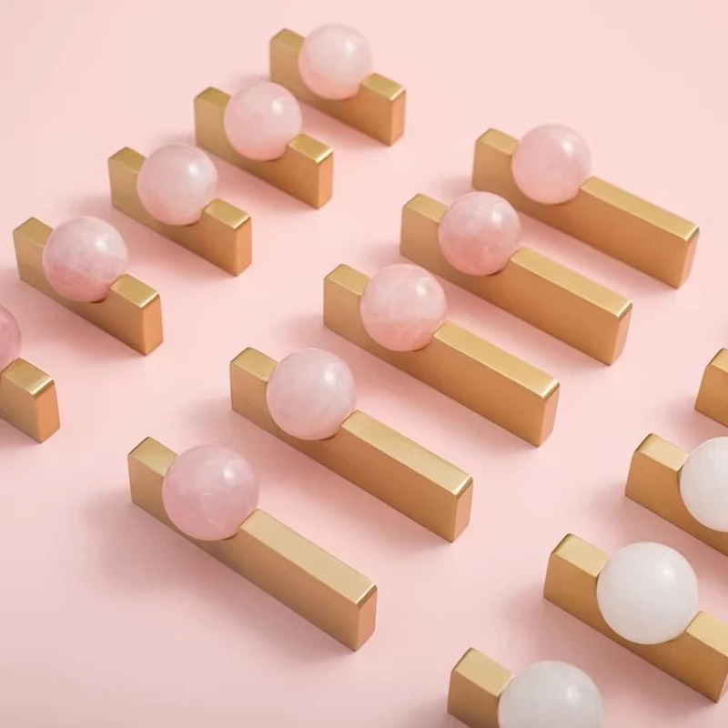 Witte kristallen bol + messing - Furniture Hardware Drop Pulls recensie en prijs