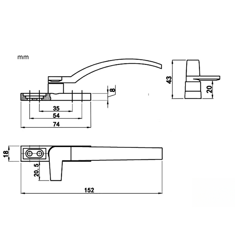 Links Rechts Witte Vervanging  - Furniture Hardware Fitting recensie en prijs